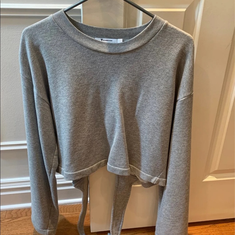 T by Alexander Wang gray sweatshirt